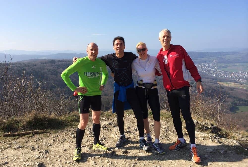 Longjogg with Christoph, Darja and Markus (The Coach)